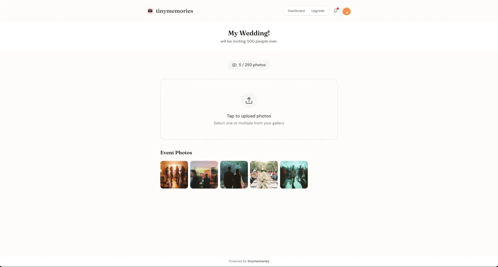 Guest upload page